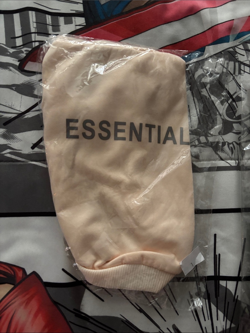 Essentials Men’s Beige Casual Socks with Logo